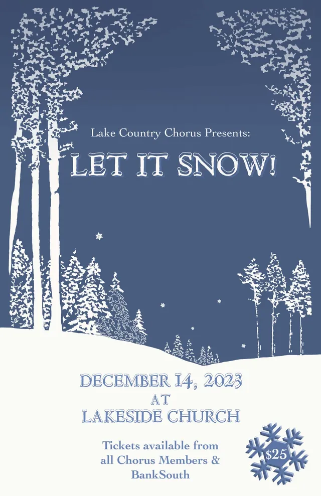 Let It Snow! concert poster