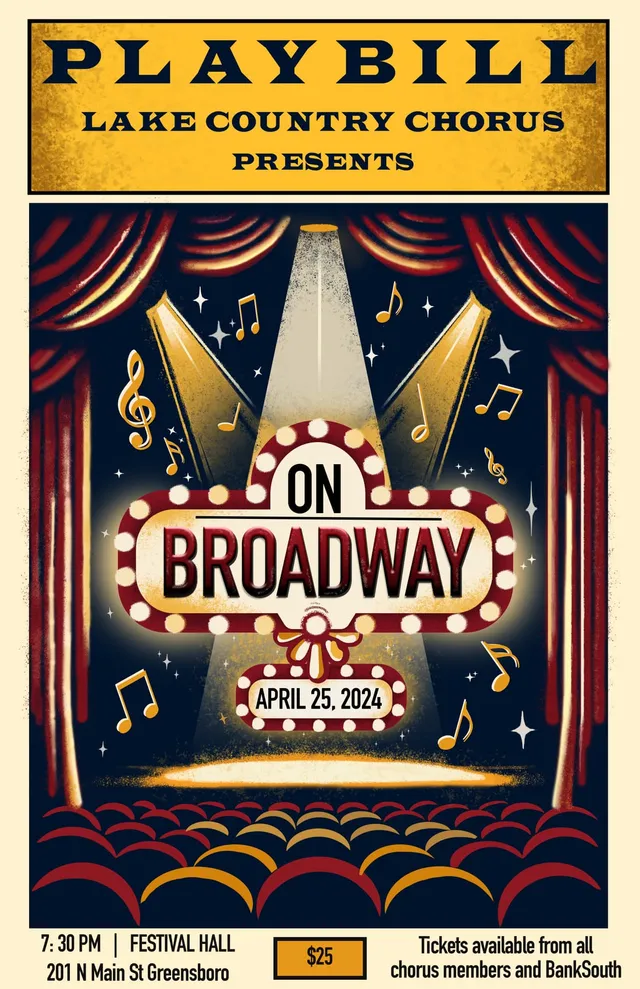 On Broadway concert poster