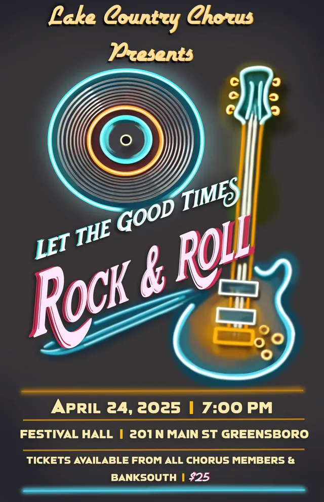 Let the Good Times Rock & Roll concert poster