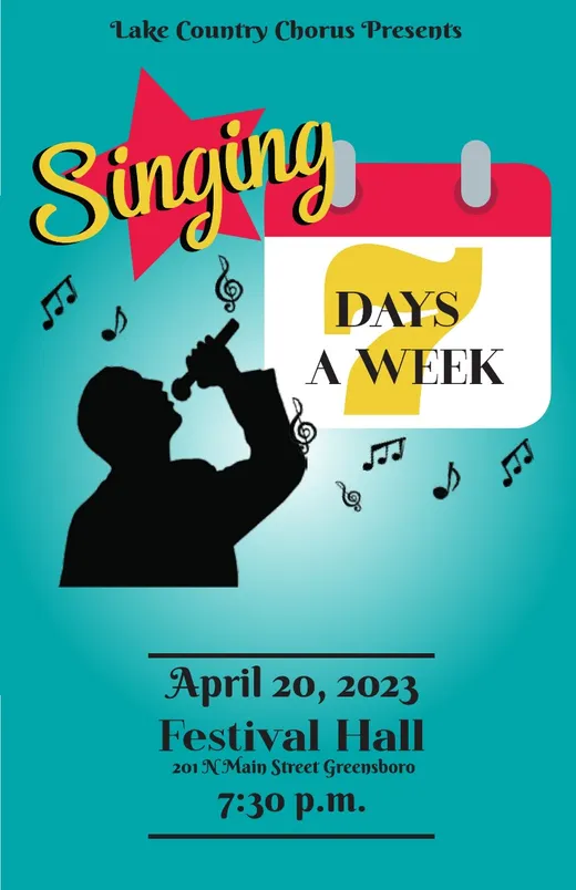 Singing 7 Days a Week program cover