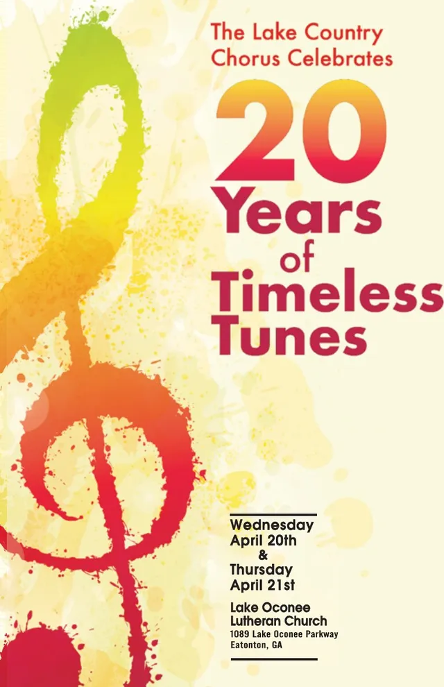 20 Years of Timeless Tunes program cover